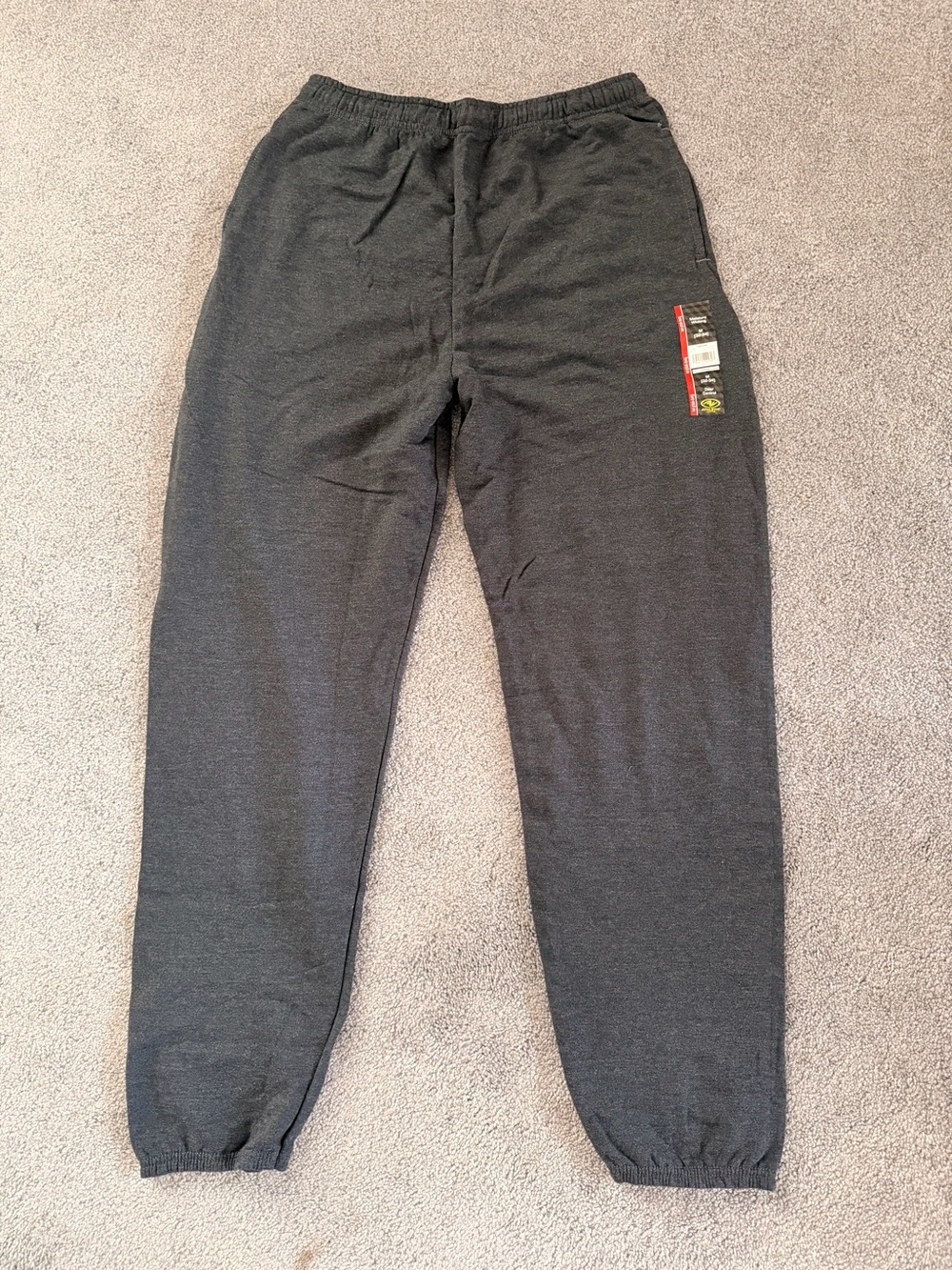 Athletic Works Men’s Fleece Sweatpants Gray Size Medium 32–34 NWT